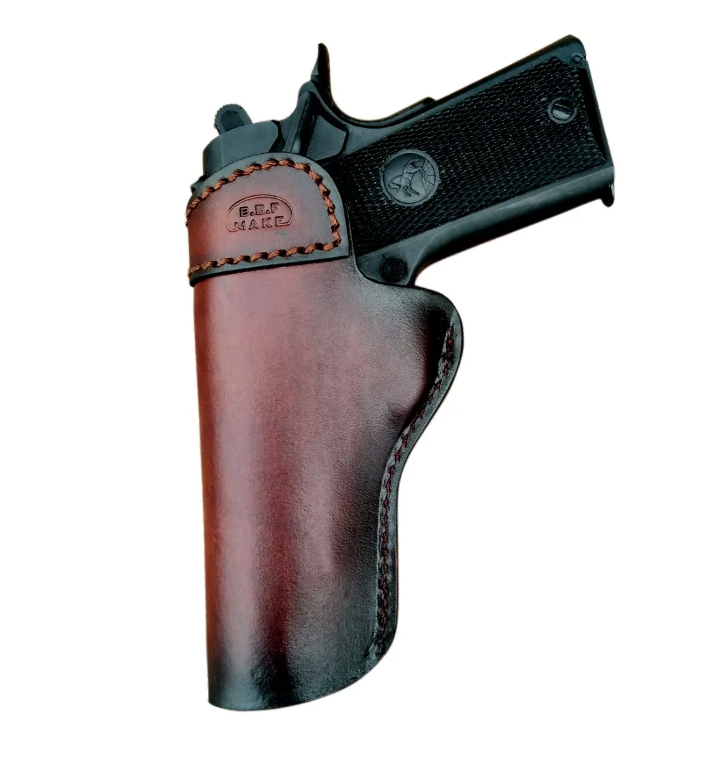 B.B.F MAKE ручной работы IWB/OWB кобура кожаный чехол для: Кольт 1911 кобуры пистолетный мешочек с зажимом для ремня аксессуары