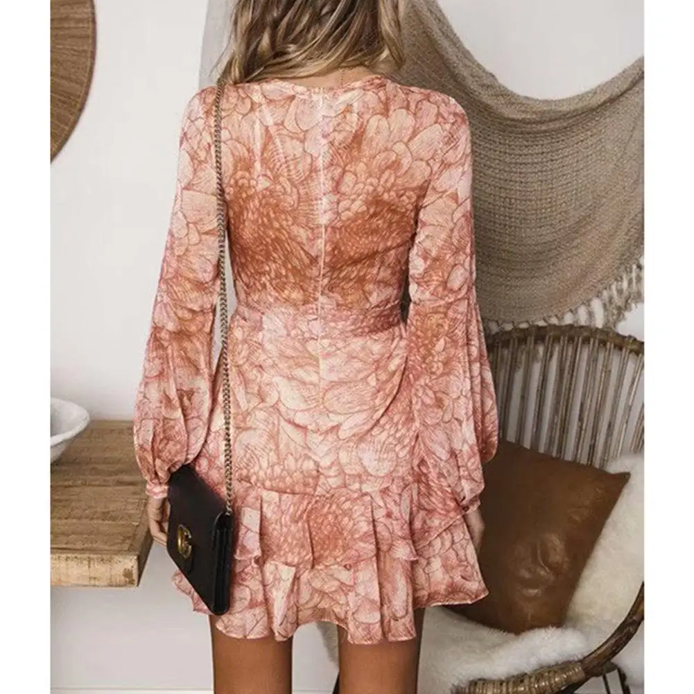 Модное женское платье с длинным рукавом и поясом Yfashion 2019|Женские платья| |