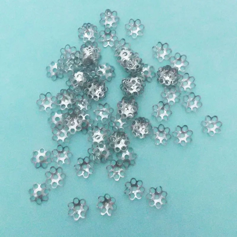 Бусины конец серьги колпачки фурнитура застежка кисточки Топ цветок полые