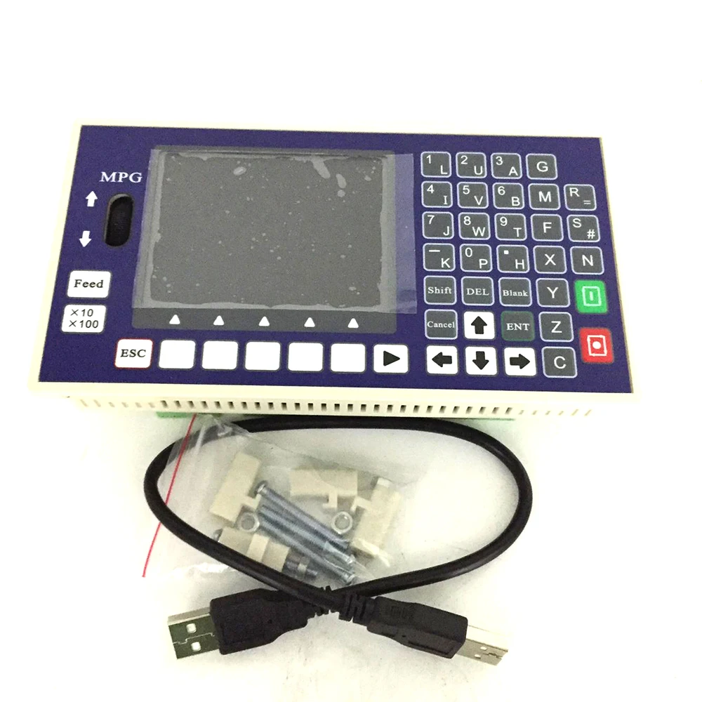 1 Ось ЧПУ контроллер 16DI 8DO 3 5 дюйма TFT 400 кГц Servo шаговый CNC для токарного станка с