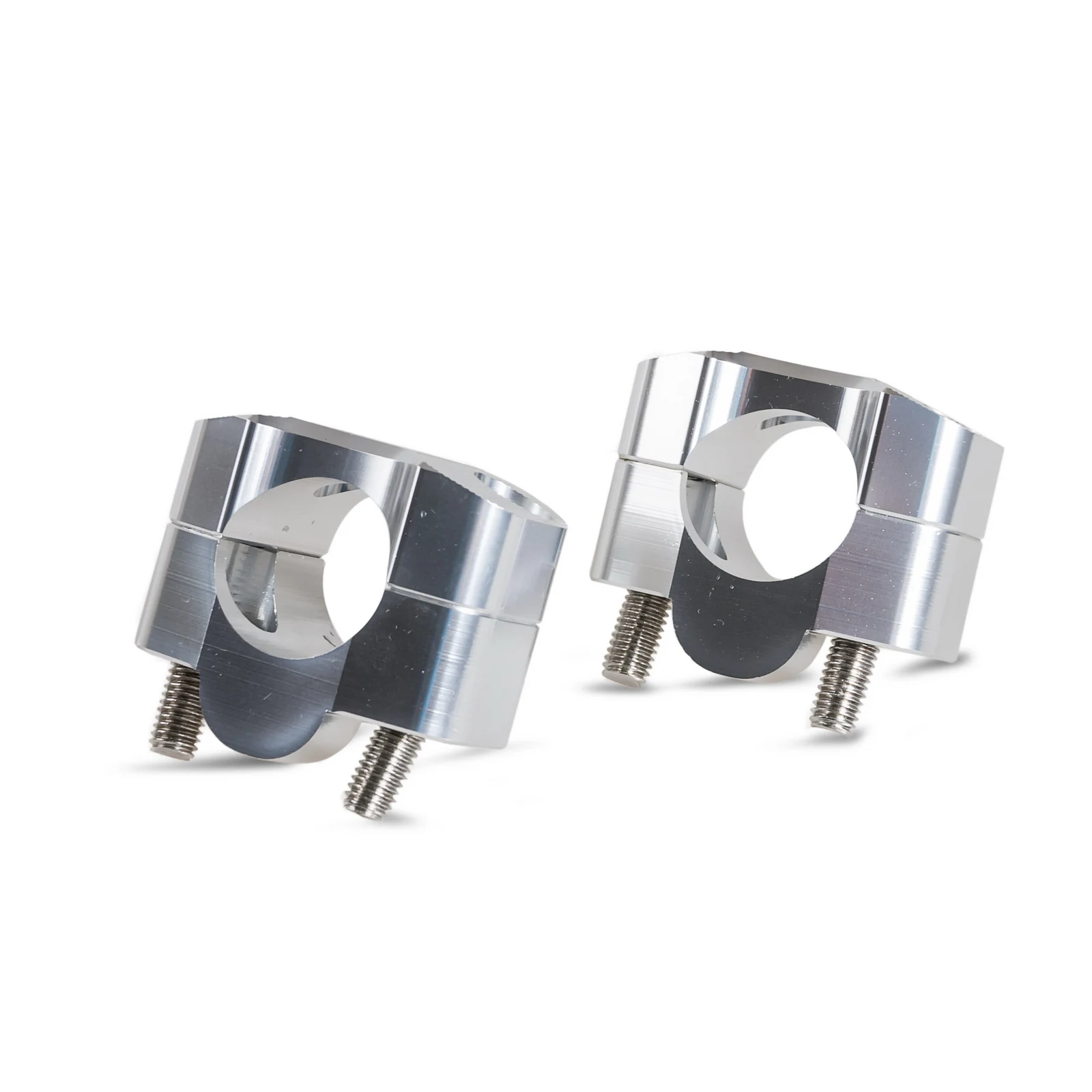 Серебристый 1 1/" 28 мм мотоциклетный Руль Riser Clamp для KTM Honda Для Suzuki Kawasaki для Yamaha 125 150 250 350 450 530 Pit Dirt Bike - Цвет: Серебристый