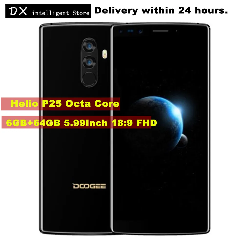 DOOGEE MIX 2 6 GB 64 смартфон 5 99 &quot18:9 полный Экран Helio P25 Octa Core Android 7 1 16MP + 13MP 4 Камера 4060 mAh