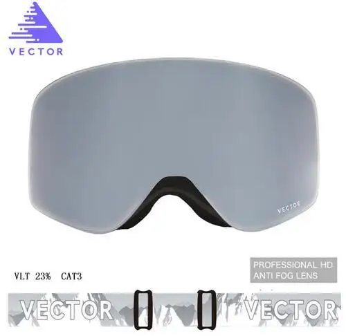 OTG лыжные очки, снежные очки, мужские, Skibrille, противотуманные покрытия, скейтборд, сноуборд, катание на лыжах, женские солнцезащитные очки, для улицы, Зимний спорт - Цвет: Silver