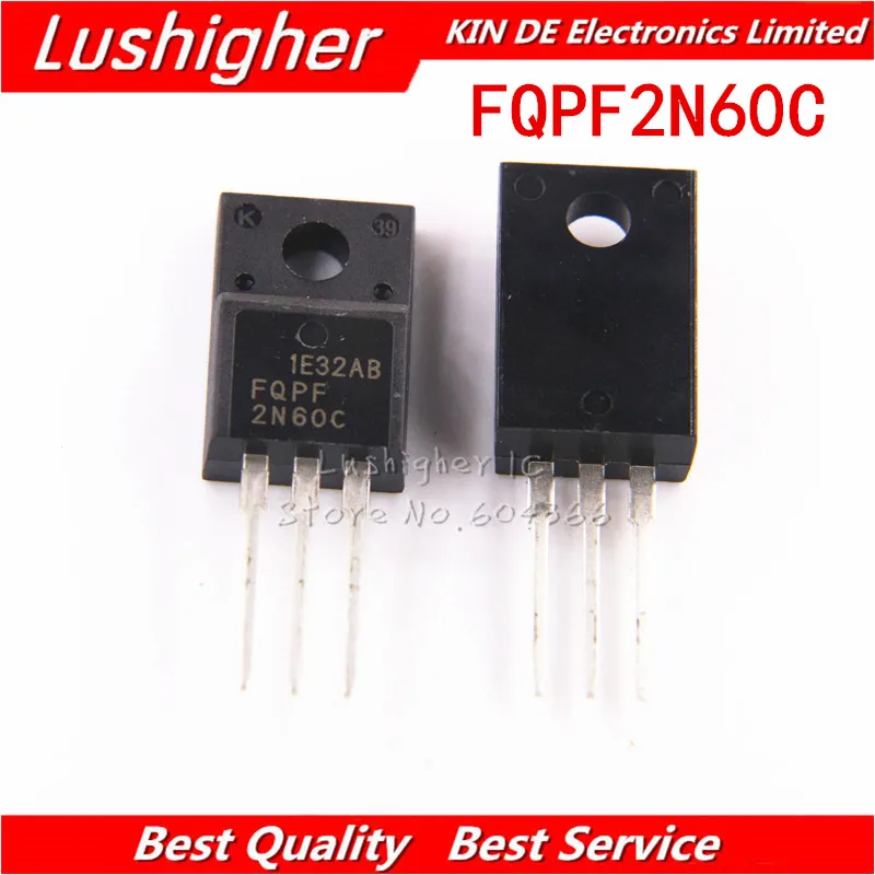 10 шт. FQPF2N60C 2N60C-220 2N60 TO220 MOS полевой транзистор | Электронные компоненты и