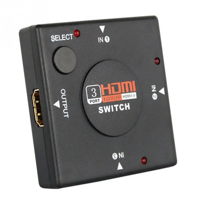 3 портовый HDMI многоэкранный автоматический переключатель концентратор 1080P