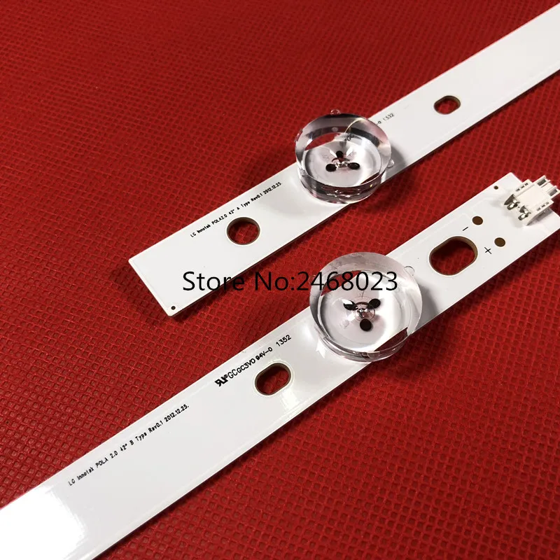 

5set=50pcs LED Backlight strip For LG 42 inch TV INNOTEK POLA2.0 42 Rev0.1 Pola 2.0 T420HVN05.0 42LN5400 42LN5300 T420HVN05.2