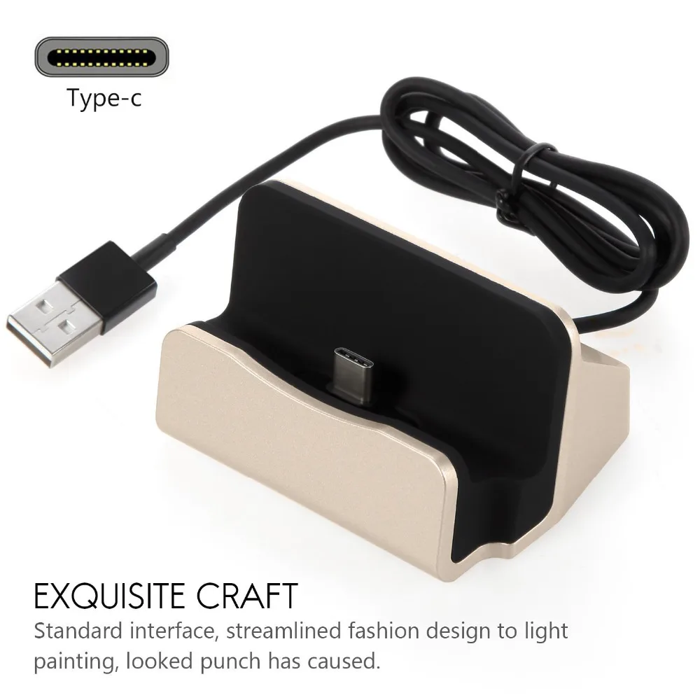 USB-C док-станция, зарядное устройство, настольная станция для быстрой зарядки и синхронизации данных, держатель для SAMSUNG Note 9 S8 9 Plus A5 A7 Xiaomi Mi8 Mix 2S MAX3