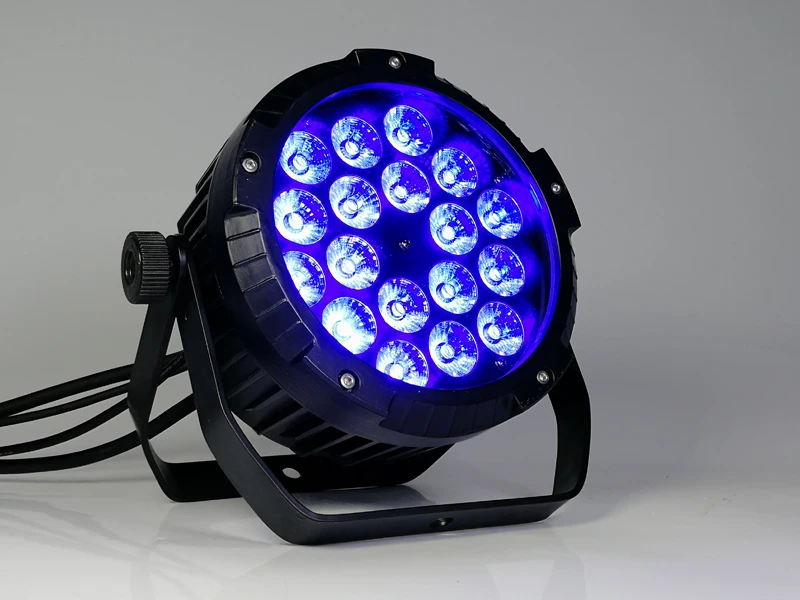4 шт./18x18 Вт Водонепроницаемый Светодиодный прожектор Par Light + светильник light чехол