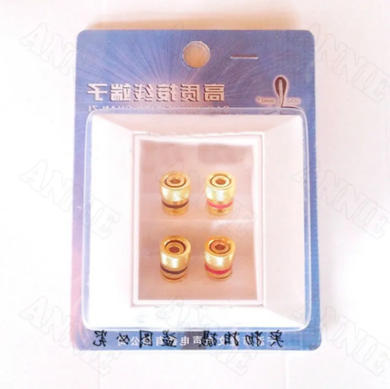 6 шт./лот Высокое качество банан аудио панель для золотой змеи 4 интерфейса