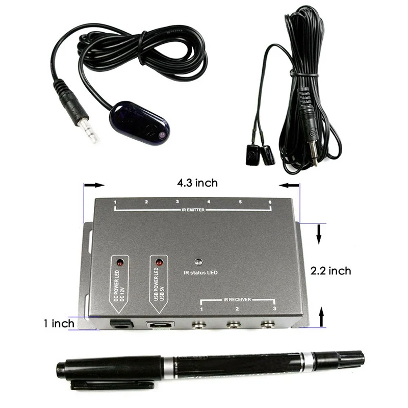'The Best' IR Repeater Remote Control Extender Infrared System with Dual Head Emitter 889 | Инструменты