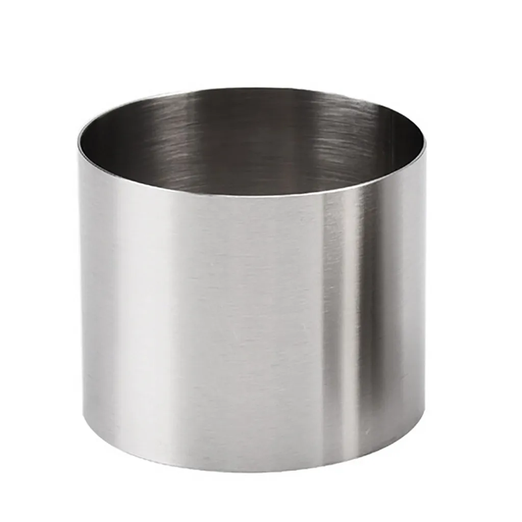 Мини круглый торт Еда Класс Нержавеющая сталь Кондитерские кольцо для