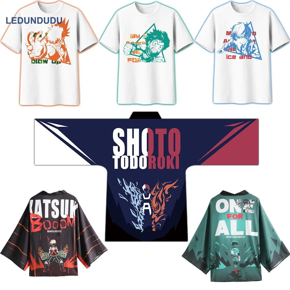 

Anime My Hero Academia Cosplay Chiffon Coat Boku no Hero Academia Midoriya Izuku Bathrobes Pajamas Cloaks Unisex Yukata Costumes