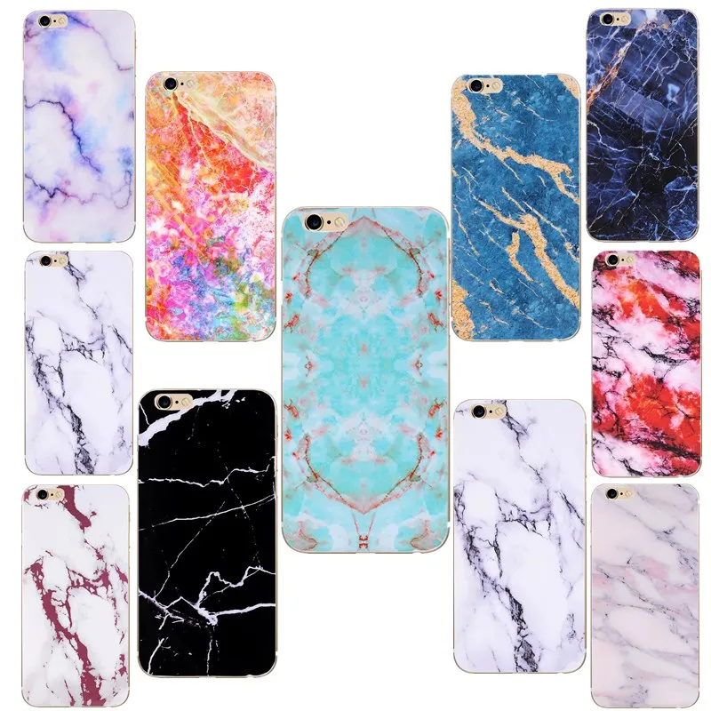 Для iphone 8 Роскошный чехол мраморный цветной защитный для телефона Coque Apple 7 Plus X 5 5S SE