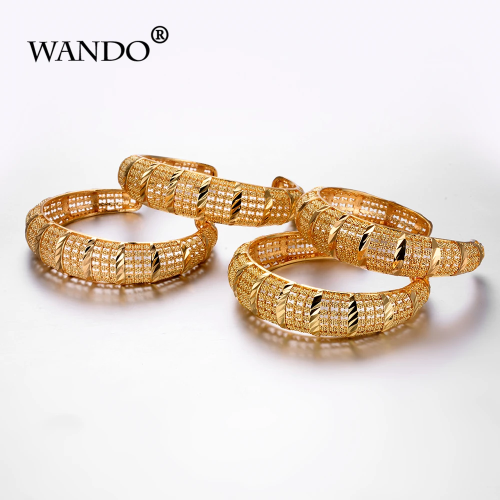 WANDO 4 шт./лот новейшие открытые шарм браслеты для женщин роскошный бренд золотой