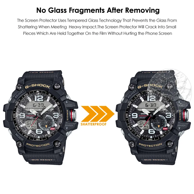 Qosea для Casio GG 1000 Защитная пленка экрана из закаленного стекла ультратонкая