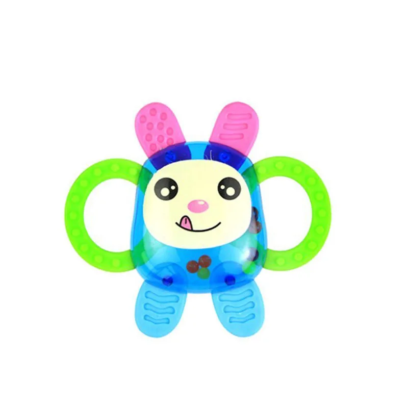 1 pcs smile rattle Детский пластмассовый колокольчик, погремушка для малышей, детский колокольчик, музыкальная игрушка, подарок для новорожденных детей 0-12 месяцев, игрушки-прорезыватели - Цвет: 1 pcs smile rattle