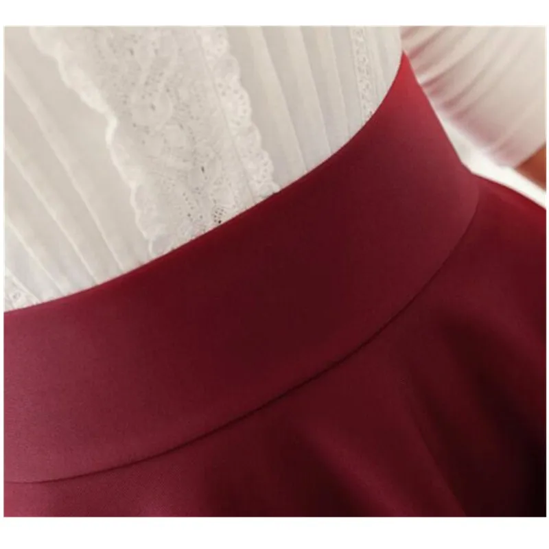 Женская длинная юбка на осень и зиму взрослая зонтик Ретро Талия для тела Новая