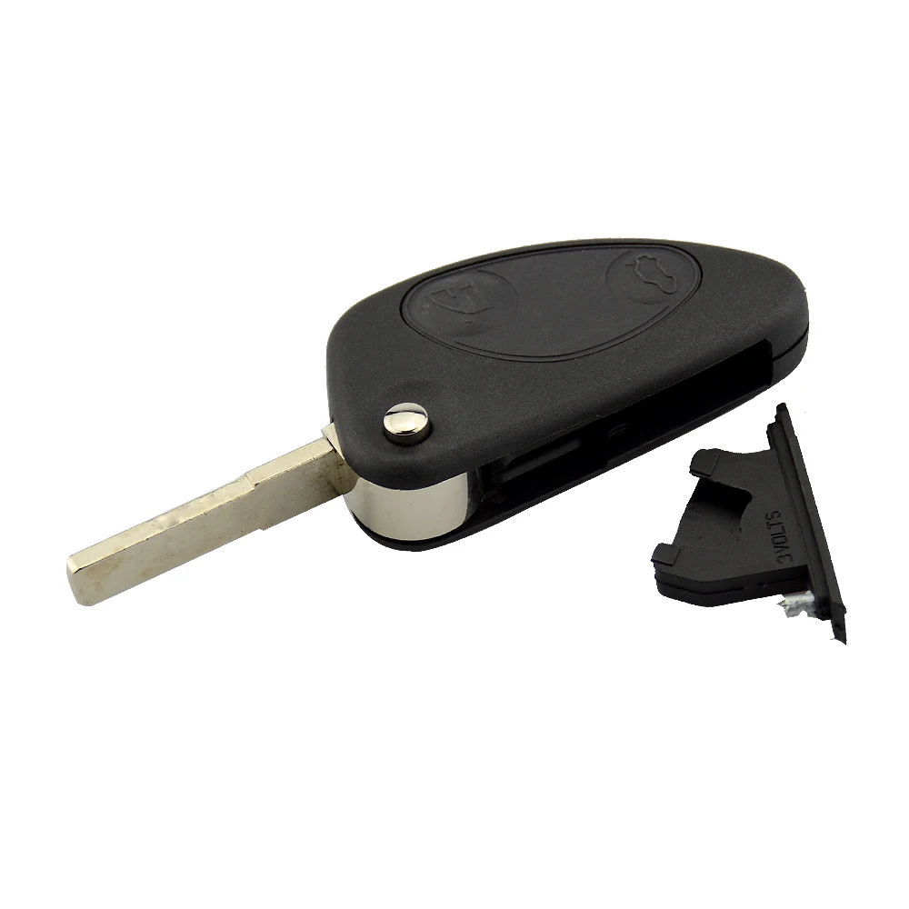 2 Кнопки OkeyTech флип дистанционного ключа автомобиля оболочки для Alfa Romeo 147 156 GT 2 3 кнопки Uncut пустая головка для стержня Замена качественный чехол - Количество кнопок: 2 Кнопки