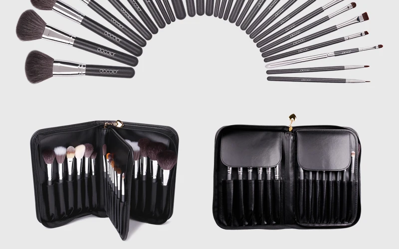 29PCS makeup brush kit Professional Cosmetic Brush set High Quality Makeup Set With Case nature bristle make up brushes