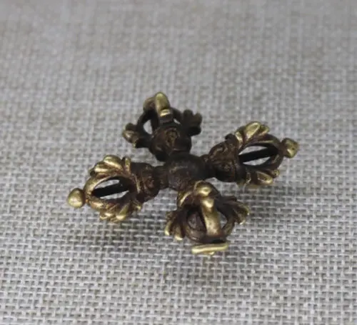 

Collectable Chinese Pure Brass Carved Exorcism Exquisite Small pendant Statues