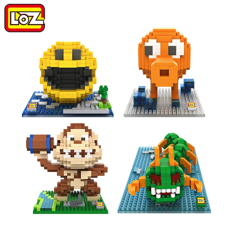 LOZ фильм пиксели фигурка строительные блоки игрушка Pacman Pac человек орангутан