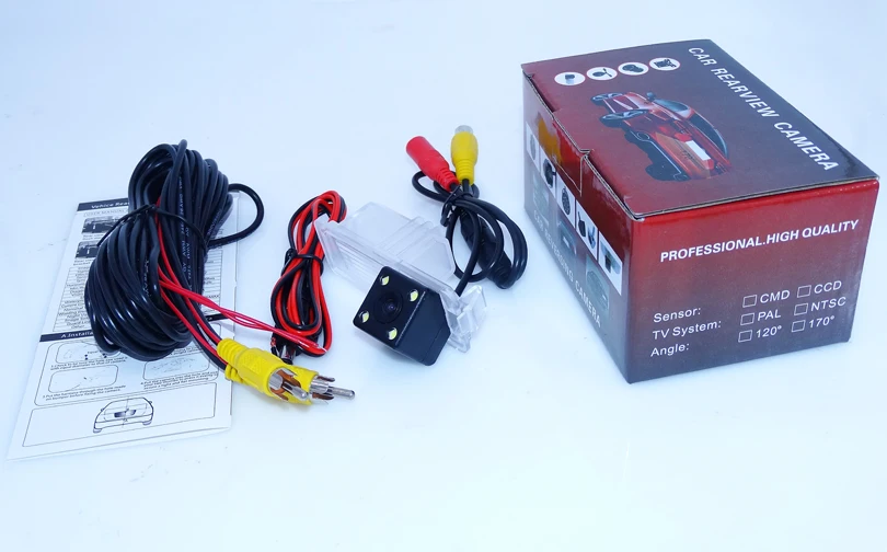 Противоударная камера ночного видения с 4 светодиодными лампами автомобильная