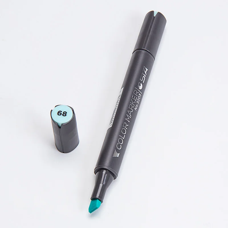 STA3203-068 STA Peice Art Marker двойная головка спиртовой эскиз маркеры для художников ручка для рисования манга товары для рукоделия 1 шт - Цвет: STA3203-068