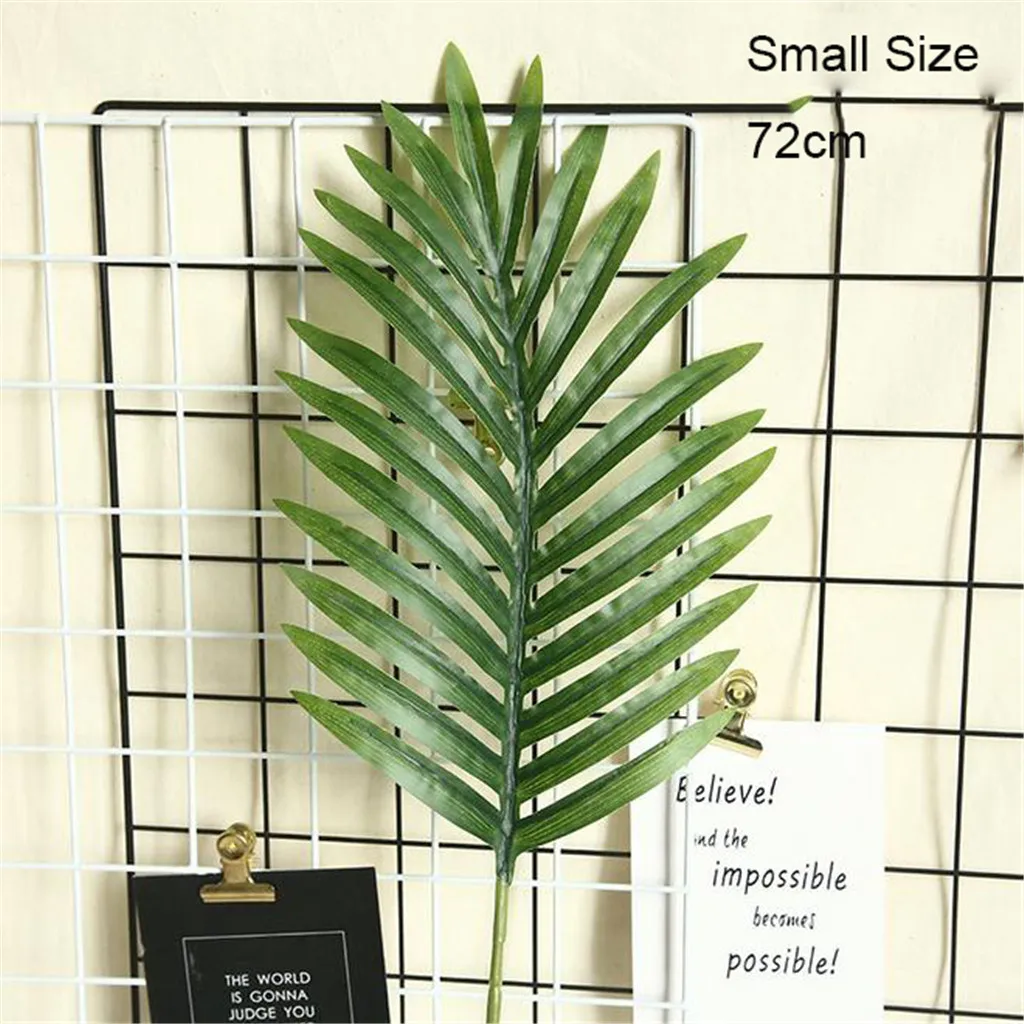 Artificial Green Fabric Turtle Back Leaf Scattered Tail Leaf Wedding Decoration For Home Christmas Birthday Palm Leaves