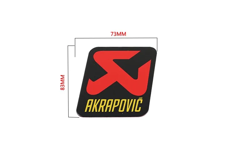 Big AKRAPOVIC 3D алюминиевый термостойкий алюминиевый мотоцикл Выхлопная наклейка на трубы наклейка для Scorpio Yoshimura Akrapovic наклейка 5 размеров - Цвет: Big AKRAPOVIC