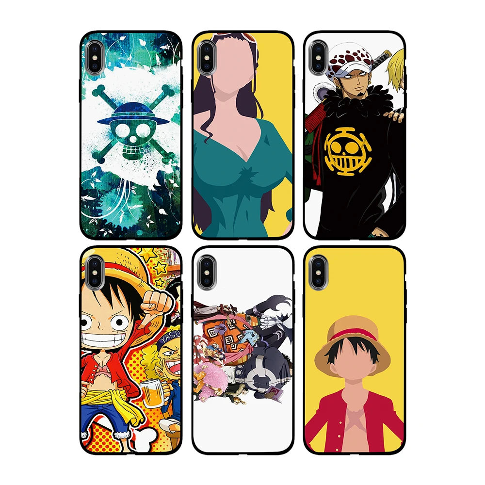 one piece Mingge and Robin Brooke Soft TPU Case Cover for Apple iPhone 6 6S 7 8 Plus 5 5S SE X XS MAX XR Silicone Cases | Мобильные