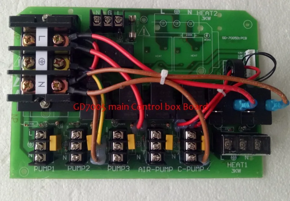 

hot tub spa PC circuit board for China controller Pack GD800 GD7005 main control box