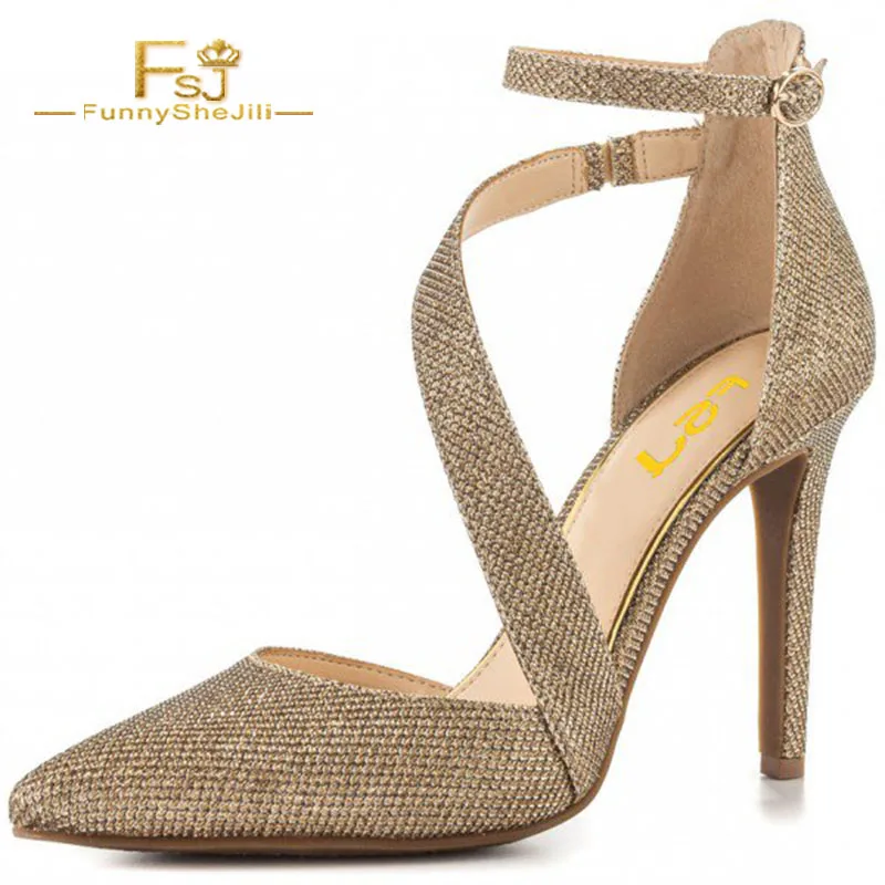 Туфли-лодочки женские на шпильке 8 см заостренный носок ремешок щиколотке