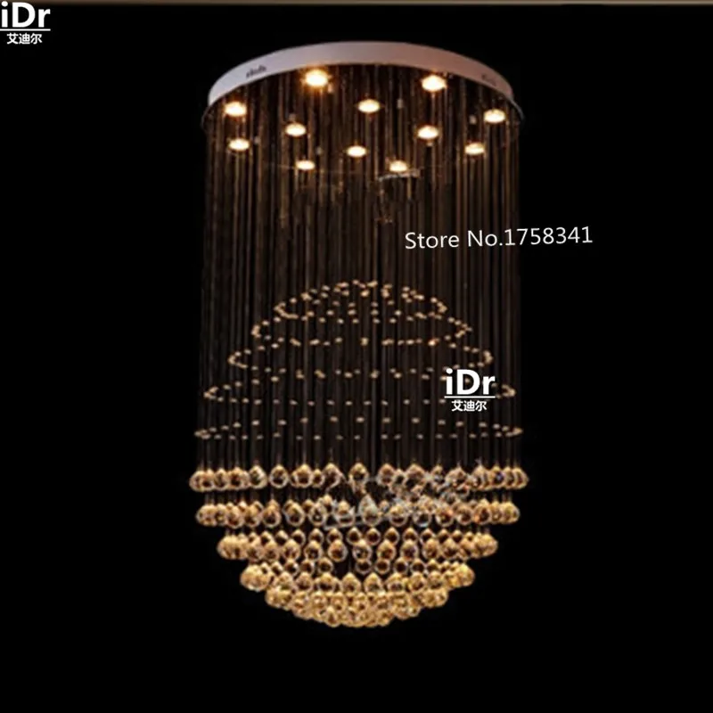 Современная Люстра для виллы клуба лестницы Хрустальная креативная гостиной