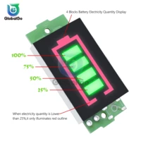 2pcslot 3s lithium battery capacity power led indicator module electric li po li ion battery power tester 12 6v