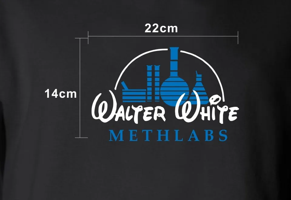 Walter White In Meth Labs, футболка с коротким рукавом, мужская повседневная забавная футболка, модная популярная американская драма, серия, хлопковая футболка