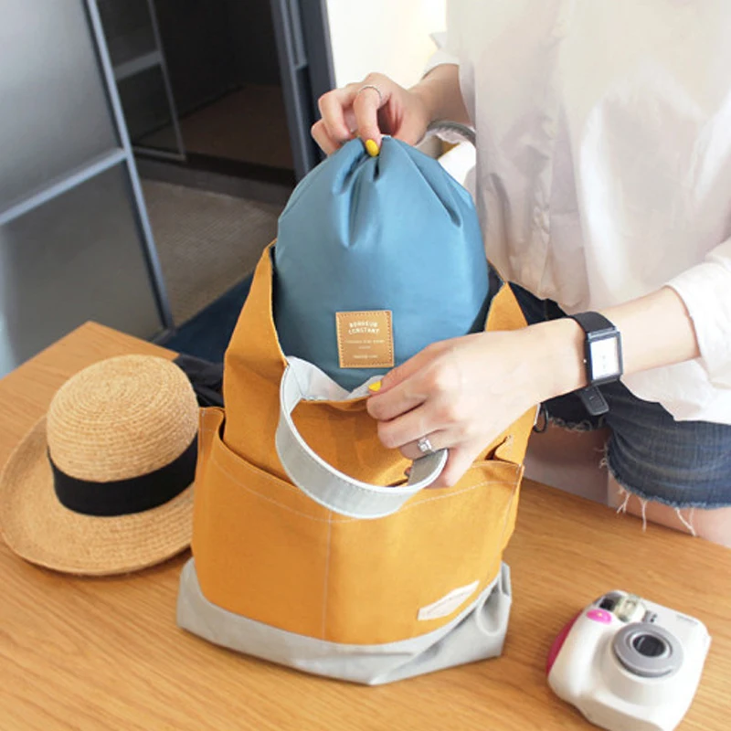 Новое поступление дорожная нейлоновая сумка для косметики в форме бочонка