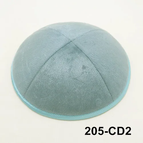 205cd2 Kippot Kippa Kippah Kipa 19cmVelvet SkulliesJewishYarmulke Beanies шляпа-Кепка с черепом - Color: 205cd2