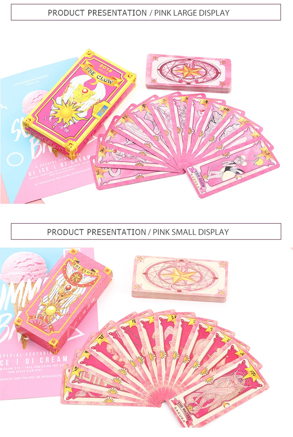 1 комплект Аниме Sakura Cardcaptor Clow Card Косплей Prop KINOMOTO SAKURA Card Hope Card Cardptor карты с Сакурой Таро аниме периферия