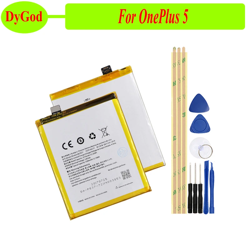 DyGod 3210mAh BLP637 батарея Замена для OnePlus 5 One Plus батареи смартфона Bateria +