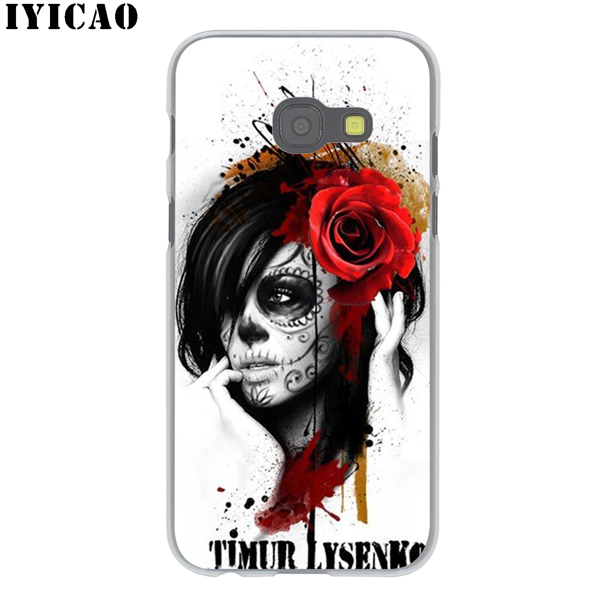 IYICAO Catrina красивый розовый Жесткий Чехол для Samsung Galaxy J6 J5 J1 J2 J3 J7 2017 2016 2015 Prime US EU
