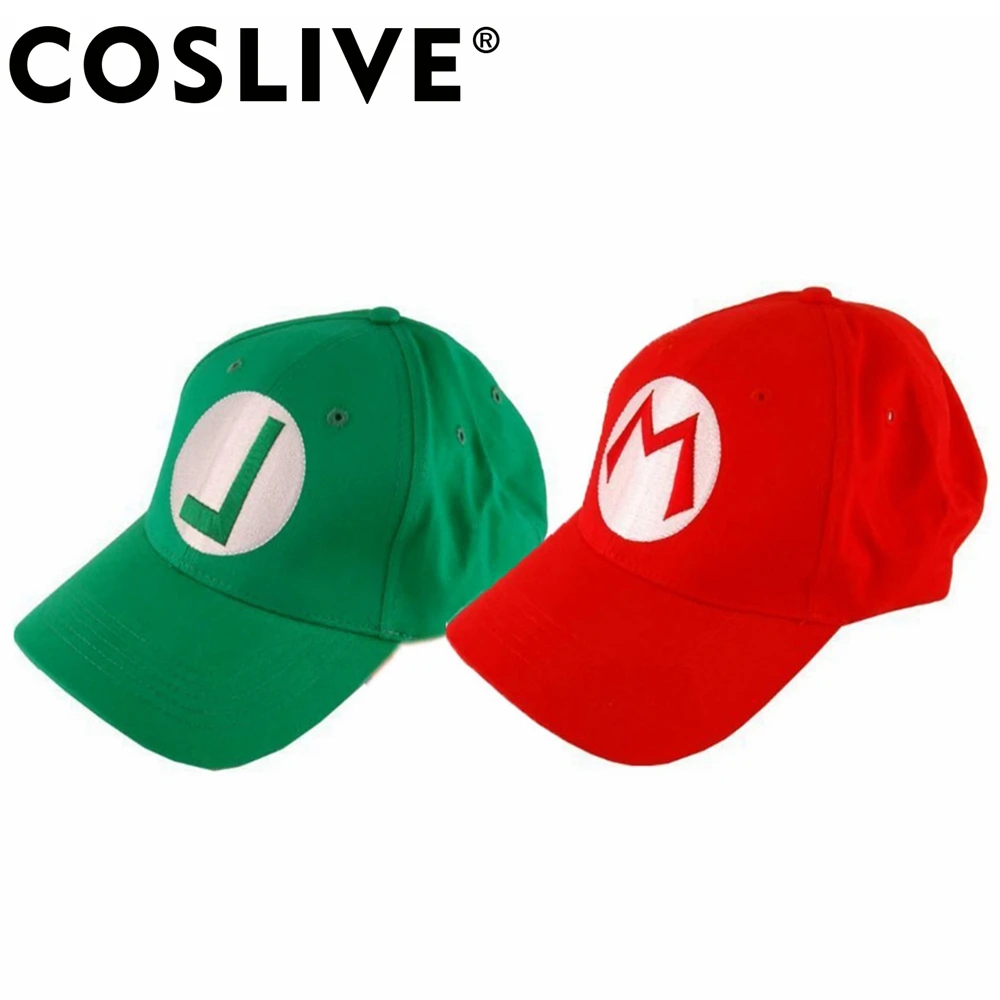 Распродажа бейсбольная кепка Coslive аниме супер шапка Марио Luigi Bros карнавальный