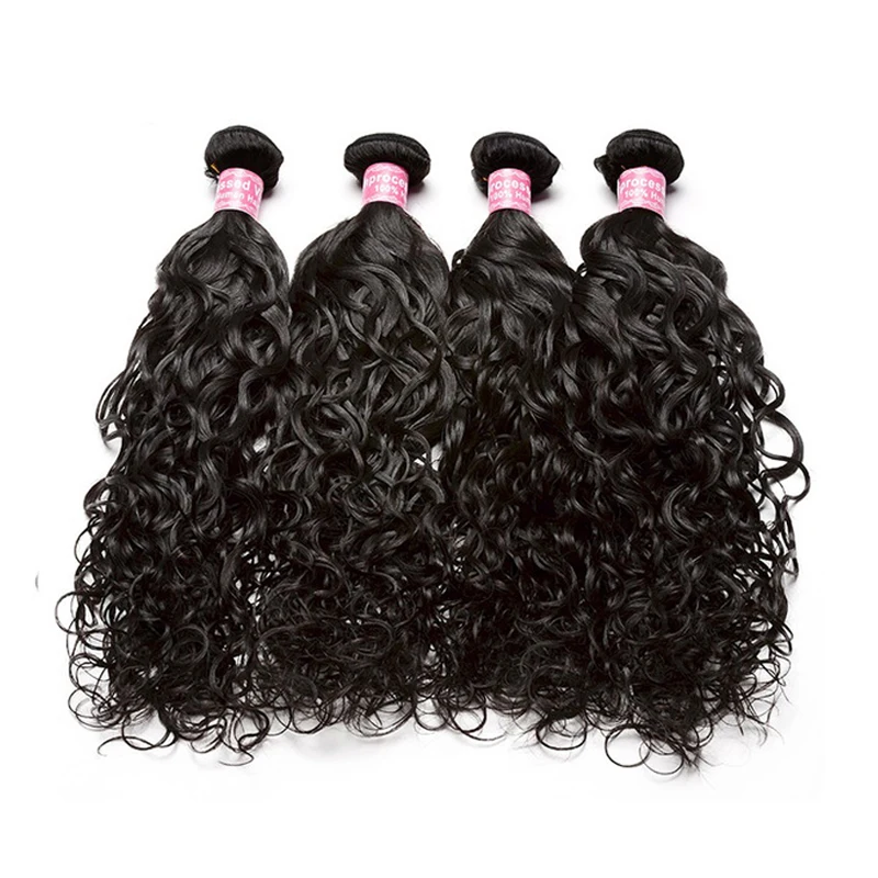 

Water Wave Human Hair Bundles 4 Bundle Deals Wavy Brazilian Hair Weave Bundles Remy Hair 1&2&3 Bundles Venvee