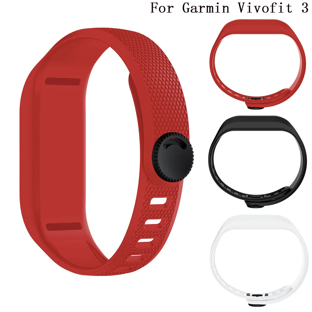 Спортивный ремешок для часов Garmin Vivofit 3 сменный мягкий силиконовый аксессуар