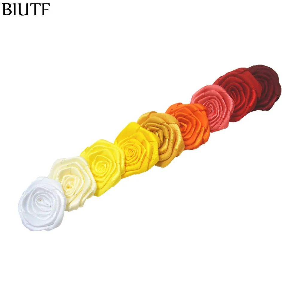 Атласная Розетка в рулоне 200 шт./лот 4 5 см|satin rosettes|headwear accessoriesaccessories bridal |
