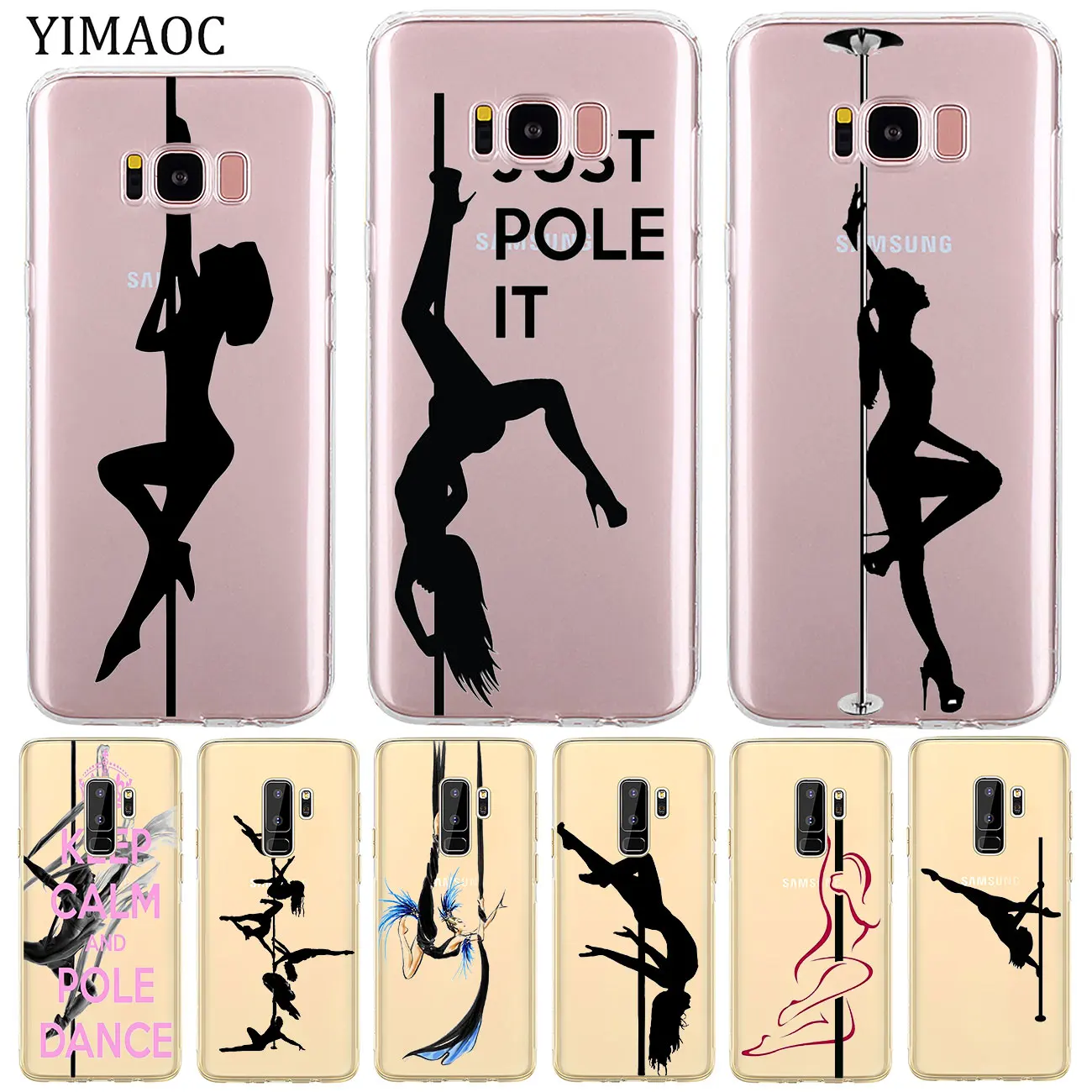 Мягкий силиконовый чехол для телефона YIMAOC Pole dance dancing Fitness из ТПУ Samsung Galaxy S10e S10 S9 S8