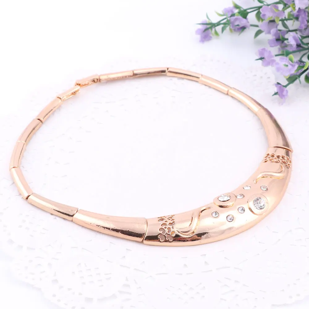 Для женщин Африканский Бусины и бисер золотой Цвет Кристалл Люкс Цепочки