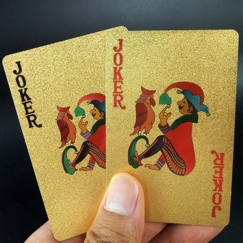 1pcs Gold Foil Poker Plastic Playing Card | Спорт и развлечения
