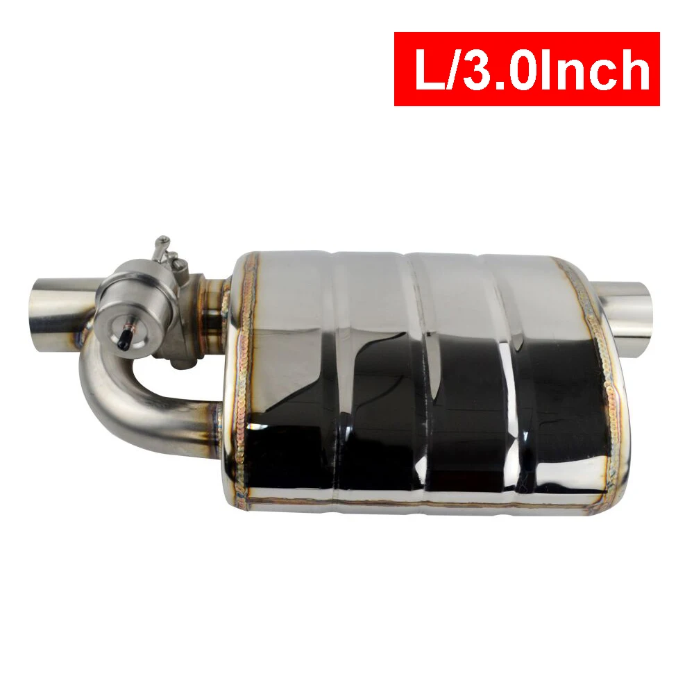 3 Inch Left Нержавеющая сталь 2," или 3" Наклонный выпускной наконечник Впускной сварной шов на одном выхлопном глушителе с различными звуками/выпускной клапан - Цвет: 3 Inch Left