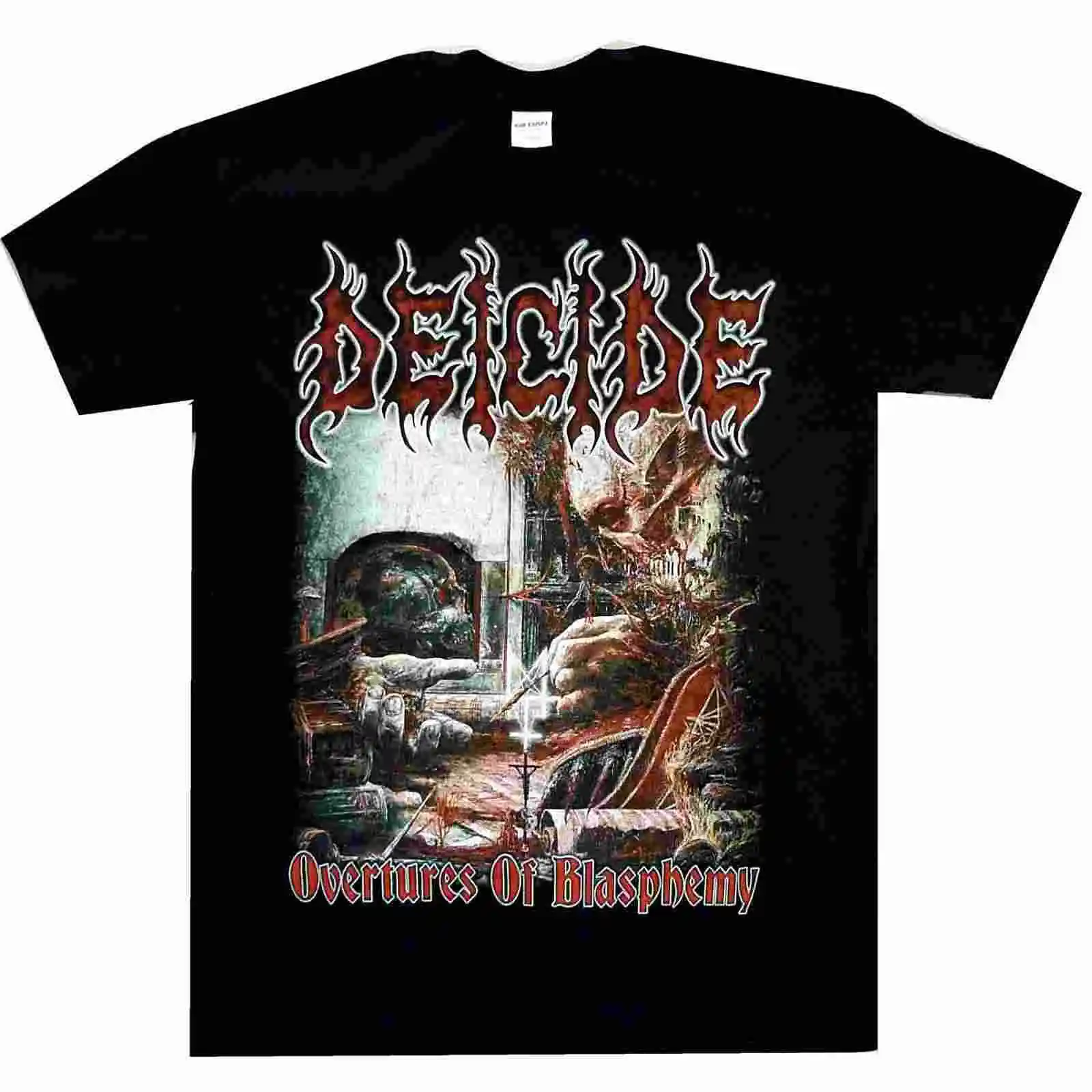 Deicide Overtures Of Blasphemy Shirt Official Официальная футболка из металла | Мужская одежда
