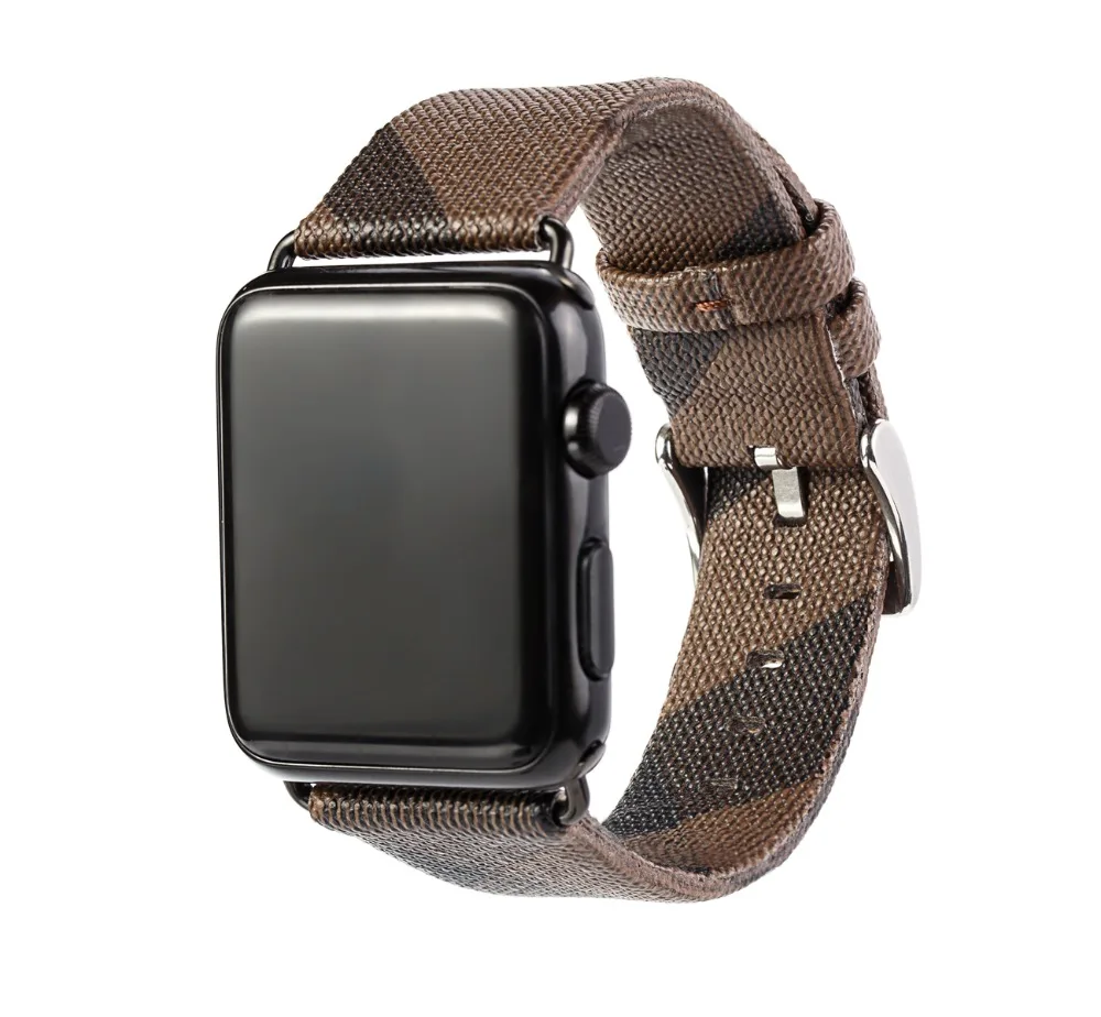 Модный роскошный ремешок из натуральной кожи для Apple Watch 44 мм 40 мм сменный ремешок для часов Ремешок для iWatch 5 4 3 2 браслет